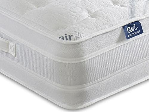 Dura Beds Air Plus Gel 1000 Pocket Sprung Gel Foam Divan Bed Set