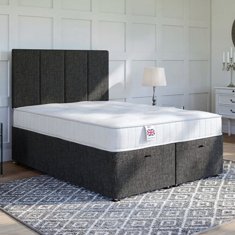 Arezzo Ottoman Bed Set with Strutted Headboard