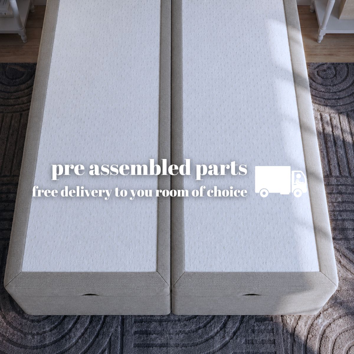 Artisan End Lift Ottoman Storage Divan Bed Base | Divan Base Direct