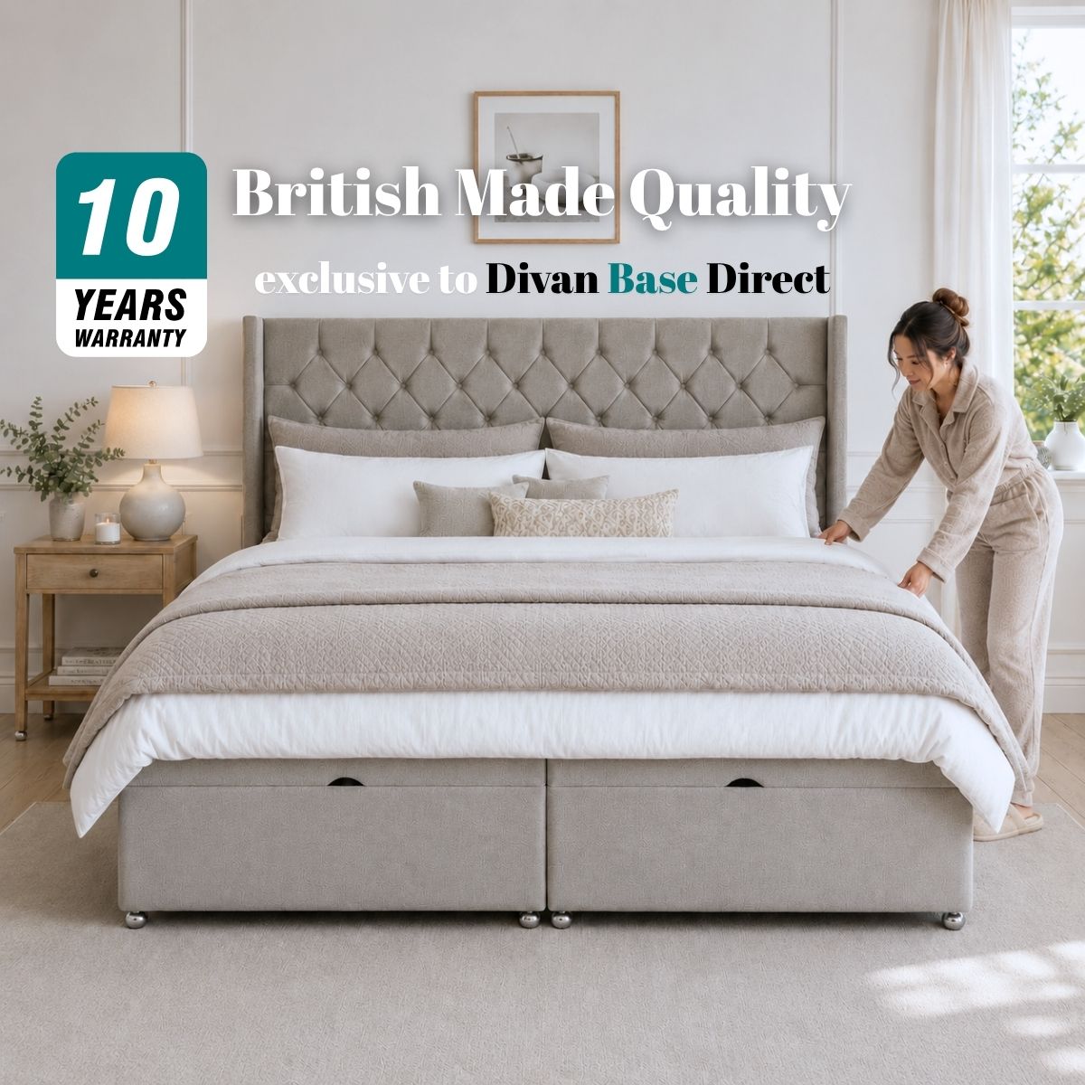 Artisan End Lift Ottoman Storage Divan Bed Base | Divan Base Direct