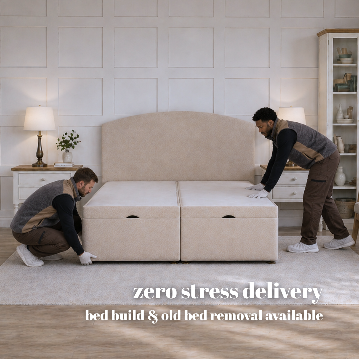 Grandeur Luxury End Lift Ottoman Divan Bed Base | Divan Base Direct