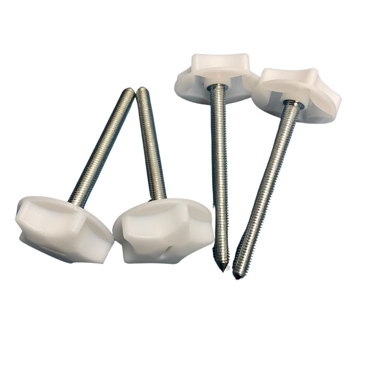 Set of 4 Long Headboard Bolts with Washers