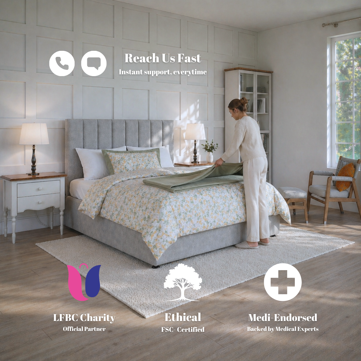 Grandeur Platform Top Divan Bed Base Only | Divan Base Direct