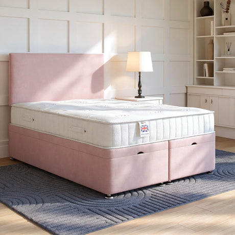 Livorno Ottoman Bed Set with Strutted Headboard