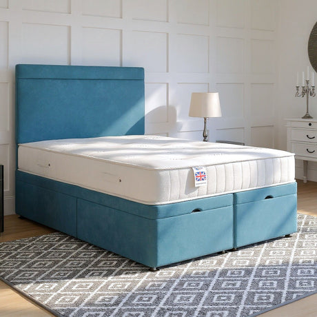 Lucca Ottoman Bed Set with Strutted Headboard