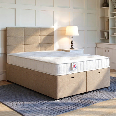 Ravenna Ottoman Bed Set with Strutted Headboard