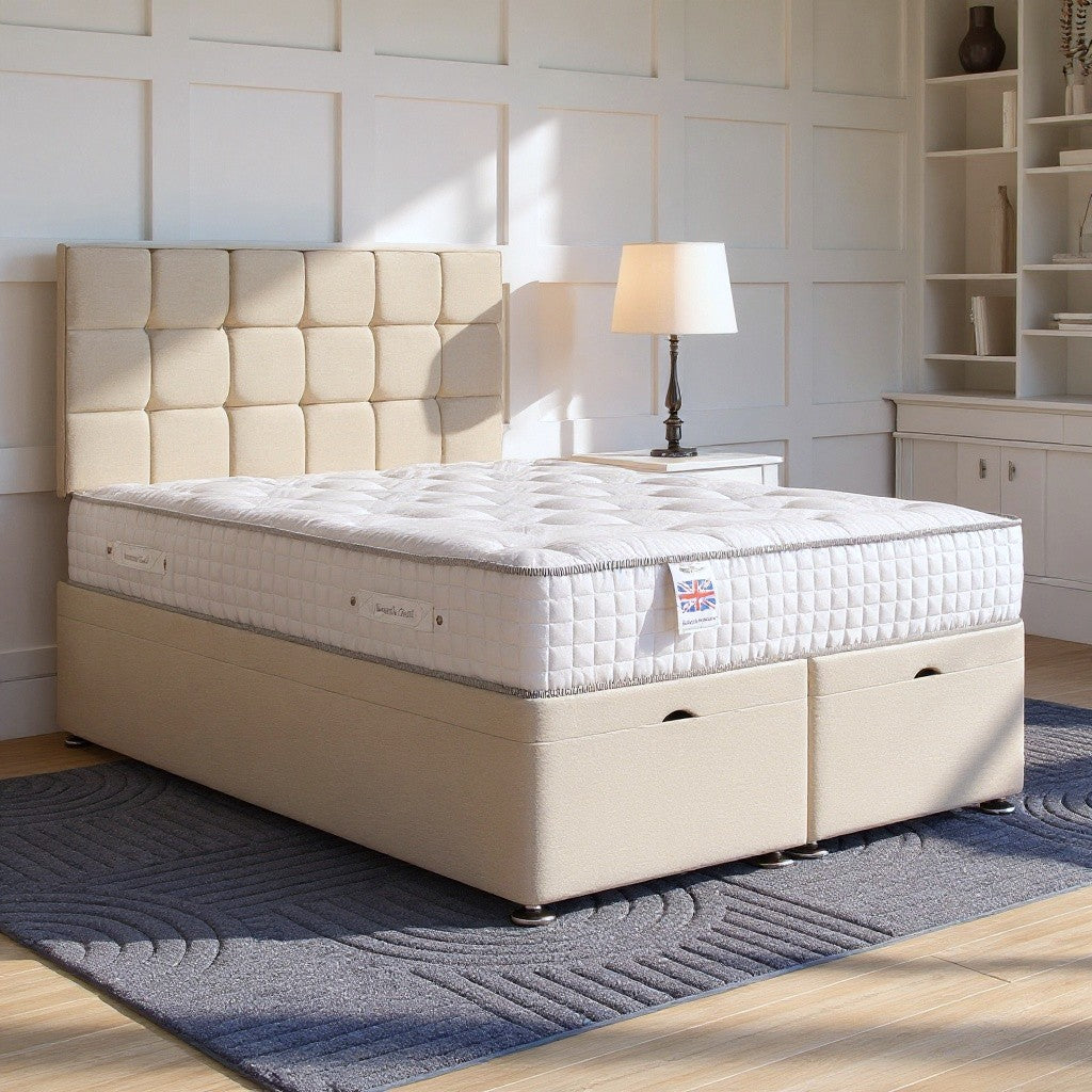 Sicily Ottoman Bed Set with Strutted Headboard