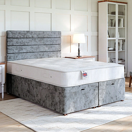 Sorrento Ottoman Bed Set with Strutted Headboard
