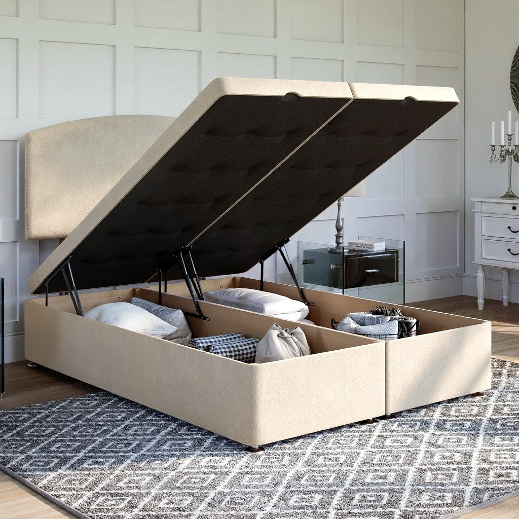 Wiltshire Ottoman Bed Set with Strutted Headboard
