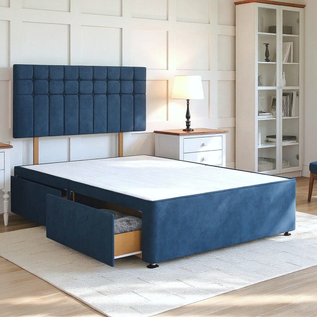 Amalfi Divan Bed Set with Strutted Headboard Divan bed Divan Base Direct