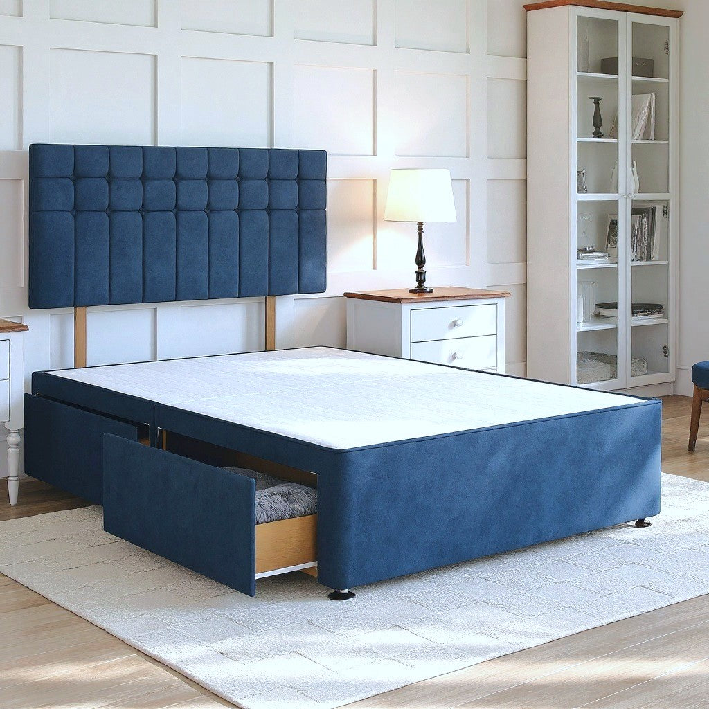 Amalfi Divan Bed Set with Strutted Headboard Divan bed Divan Base Direct