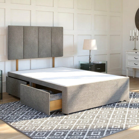 Arezzo Divan Bed Set with Strutted Headboard Divan bed Divan Base Direct