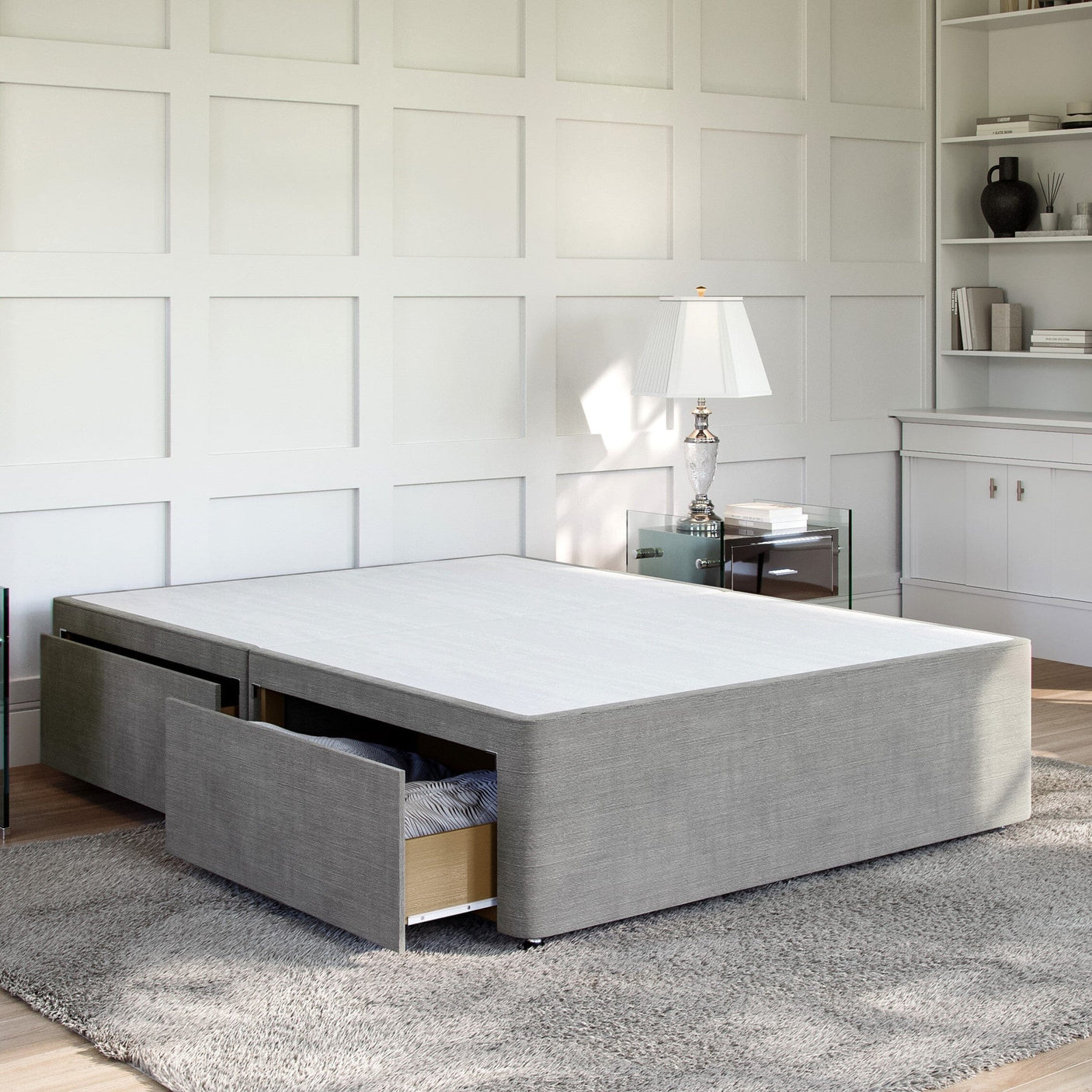 Artisan Essentials Platform Top Divan Bed Base Only Divan Base Divan Base Direct