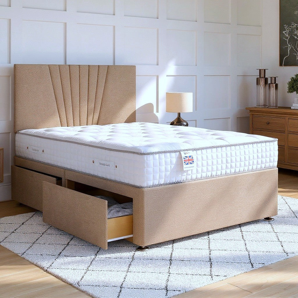 Bathwick Divan Bed Set with Strutted Headboard Divan bed Divan Base Direct