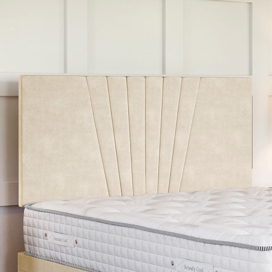 Bathwick Strutted Upholstered Headboard | Divan Base Direct