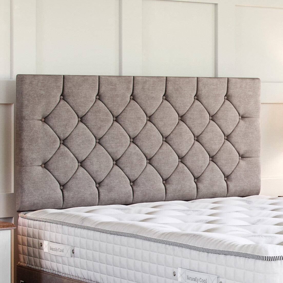 Chesterfield Divan Bed Set with Strutted Headboard Divan bed Divan Base Direct