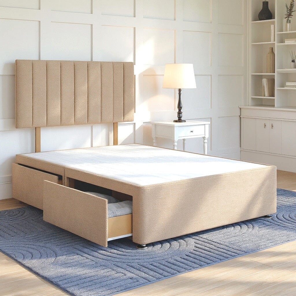 Florence Divan Bed Set with Strutted Headboard Divan bed Divan Base Direct