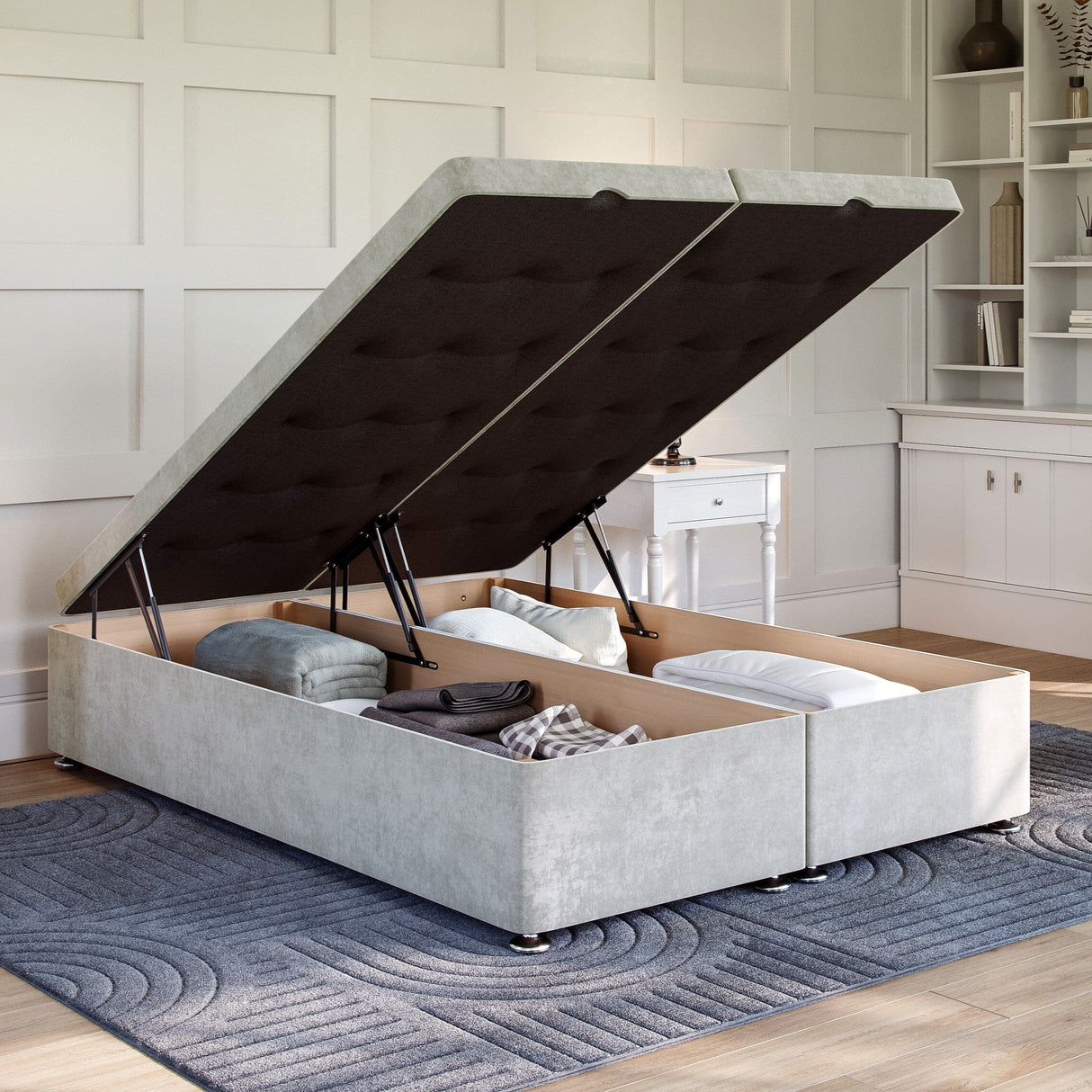 Grandeur Luxury End Lift Ottoman Divan Bed Base Divan Ottoman Base Divan Base Direct