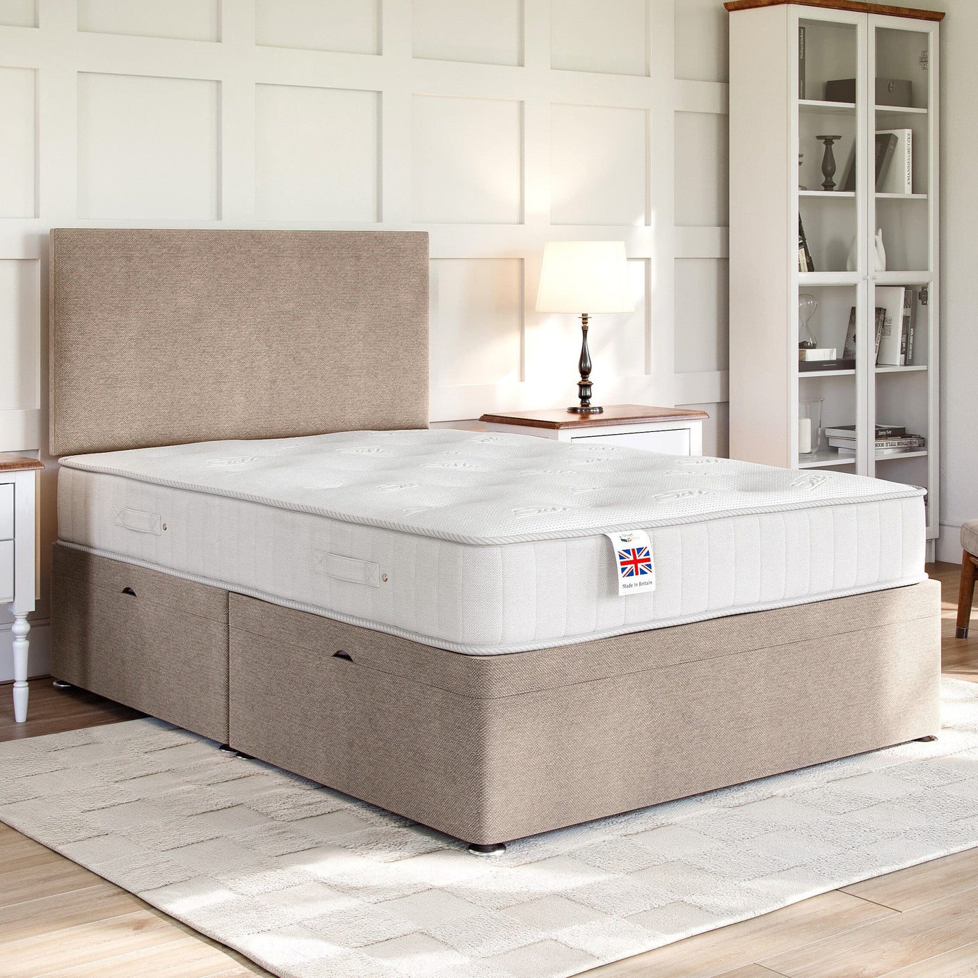 Grandeur Luxury Side Lift Ottoman Divan Bed Base Divan Ottoman Base Divan Base Direct