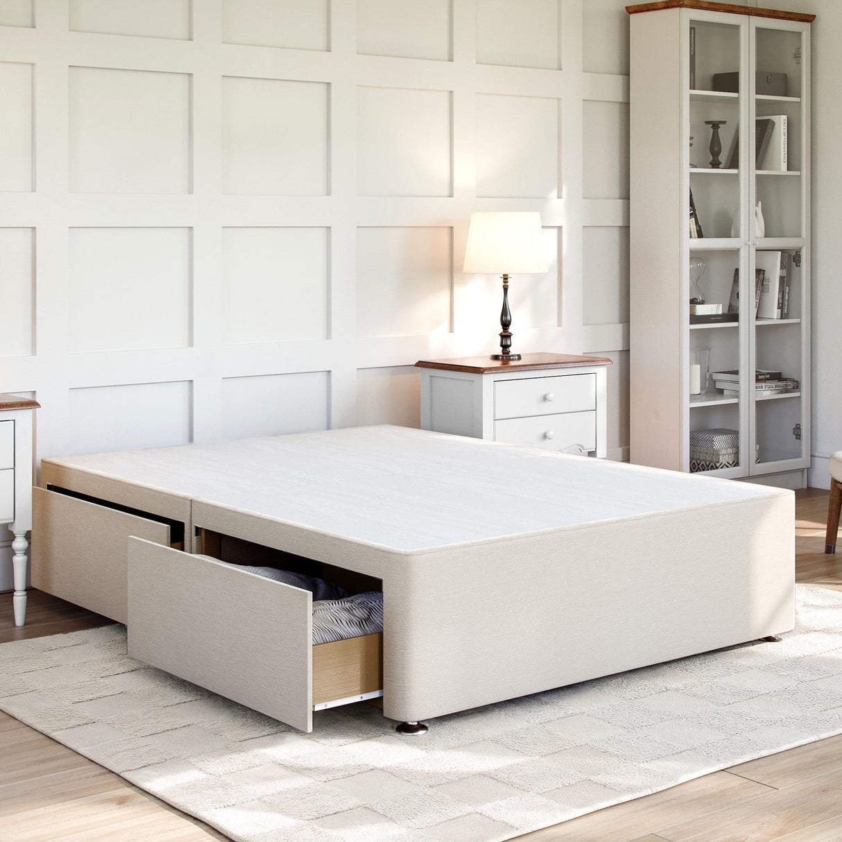 Grandeur Reinforced Platform Top Divan Bed Base Only Divan Base Divan Base Direct