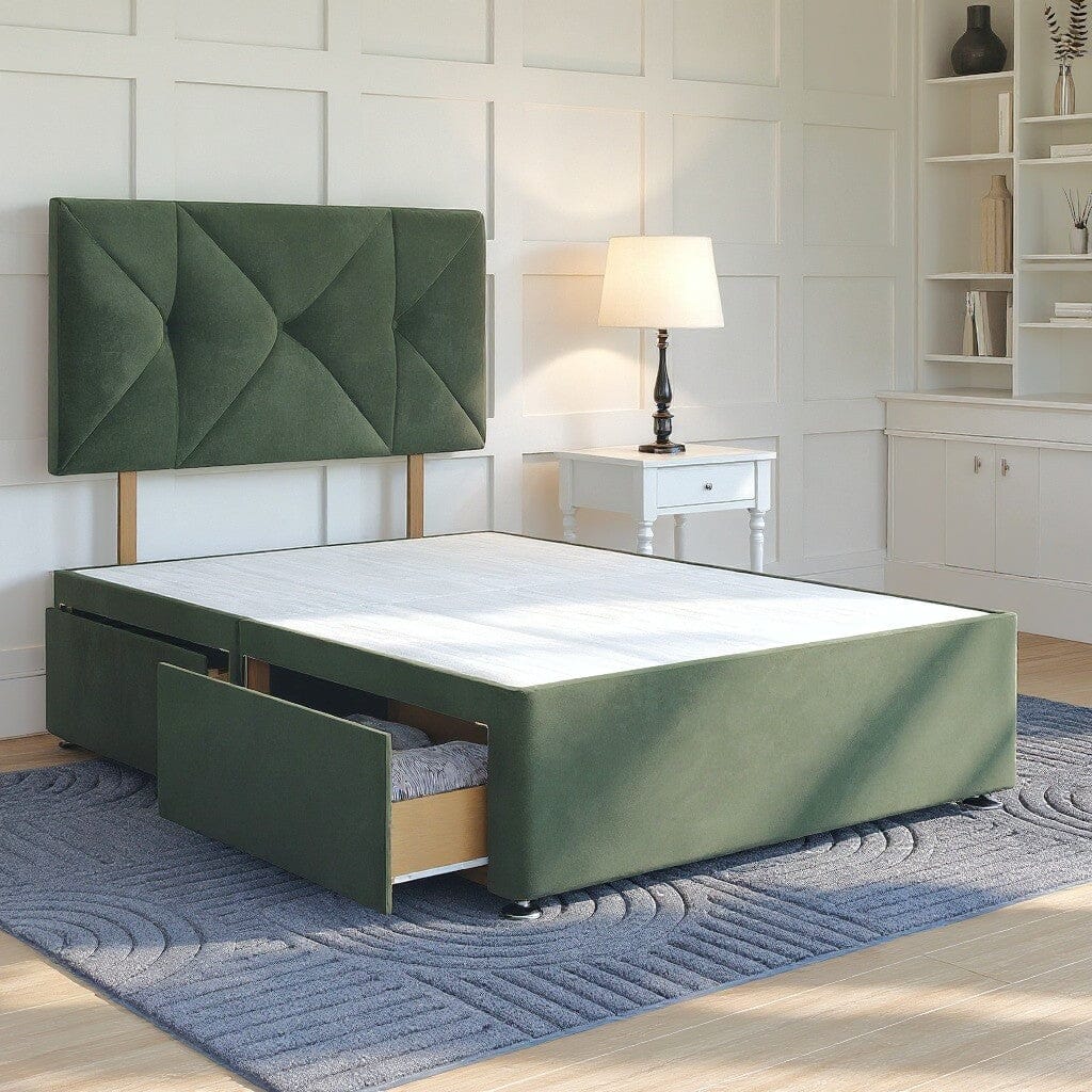 Hampton Divan Bed Set with Strutted Headboard Divan bed Divan Base Direct