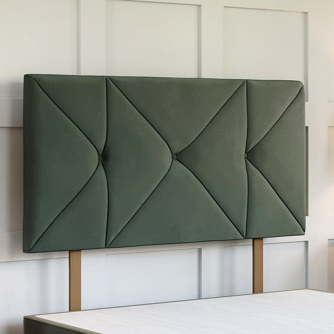 Hampton Strutted Upholstered Headboard Headboard Divan Base Direct