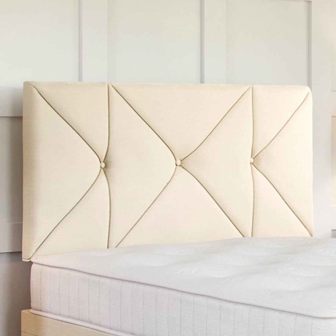 Hampton Strutted Upholstered Headboard Headboard Divan Base Direct