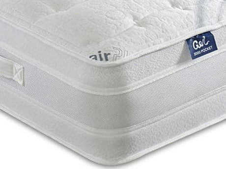 Hotel Dura Beds Air Plus Gel 1000 Pocket Sprung Gel Foam Divan Bed Set Divan Bed Set Dura