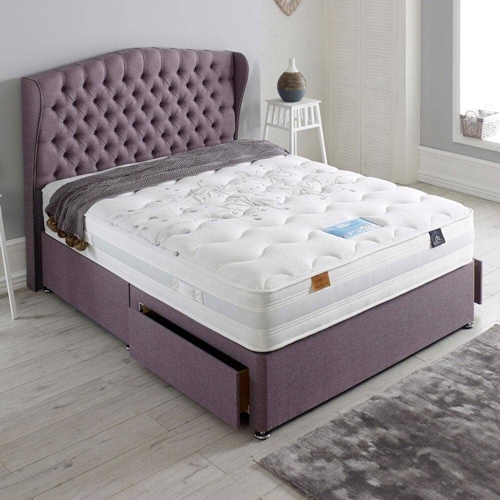 Hotel Dura Beds Cloud Lite Tranquillity 1000 Pocket Sprung Foam Divan Bed Set Divan Bed Set Dura
