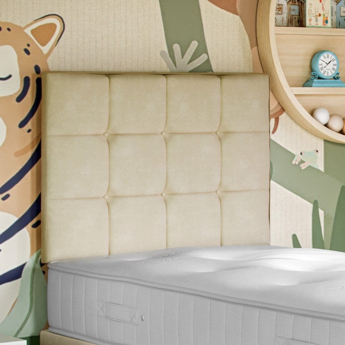 Kids Sicily Divan Bed with Strutted Headboard Divan Base Direct