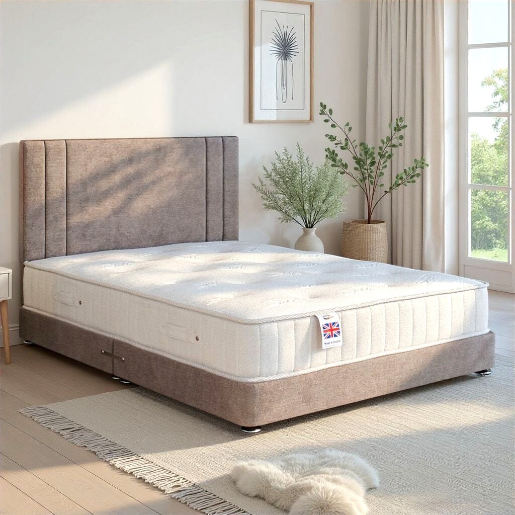 Low Divan Bed Base on Chrome Glides Low Divan Base Divan Base Direct