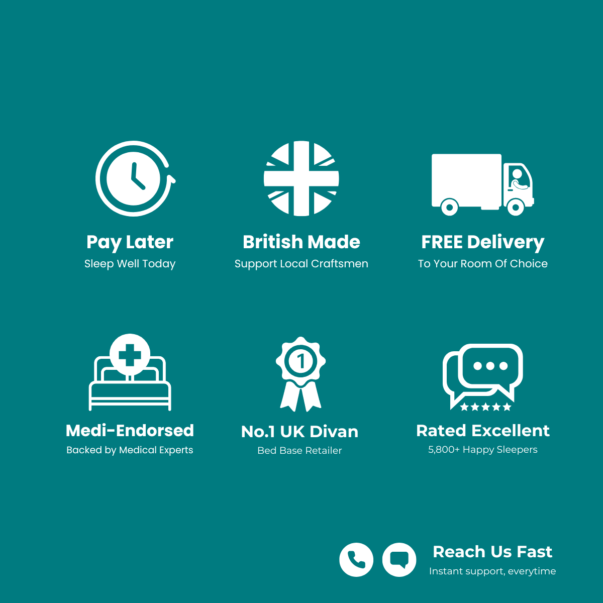 Dura Beds Air Plus Gel 1000 Pocket Sprung Gel Foam Hotel Divan Bed Set