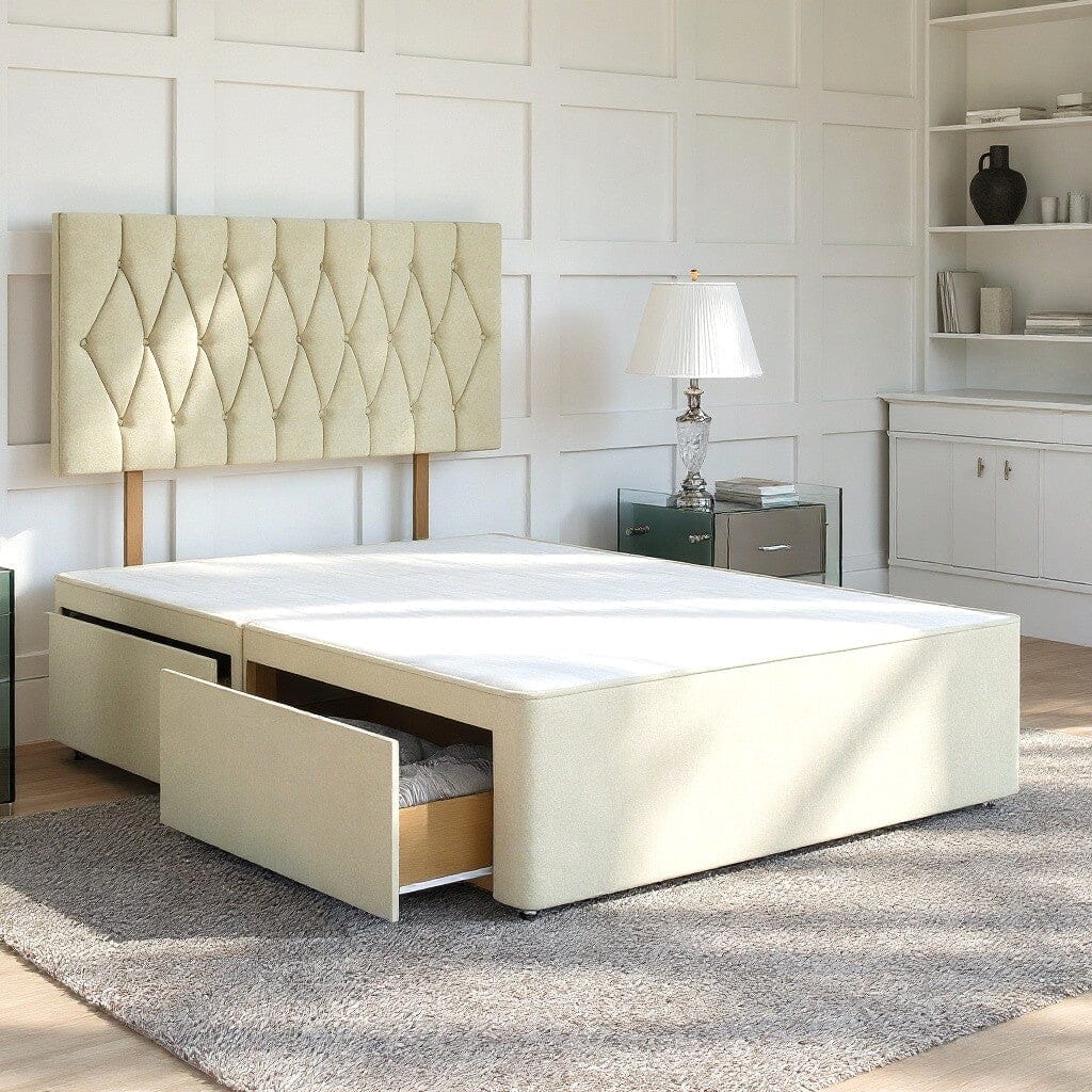 Matera Divan Bed Set with Strutted Headboard Divan bed Divan Base Direct