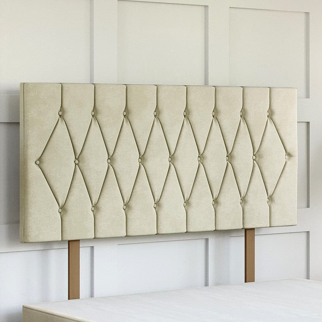 Matera Strutted Upholstered Headboard Headboard Divan Base Direct