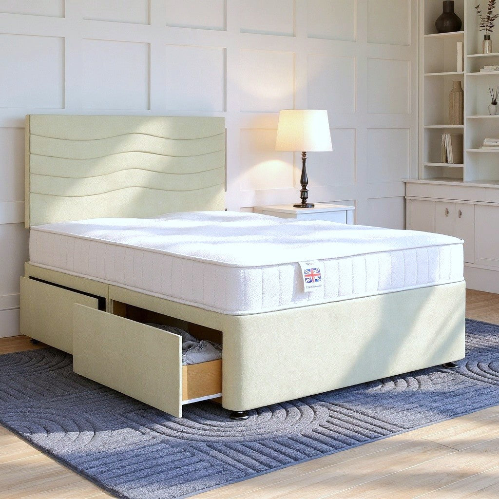 Sandringham Divan Bed Set with Strutted Headboard Divan bed Divan Base Direct