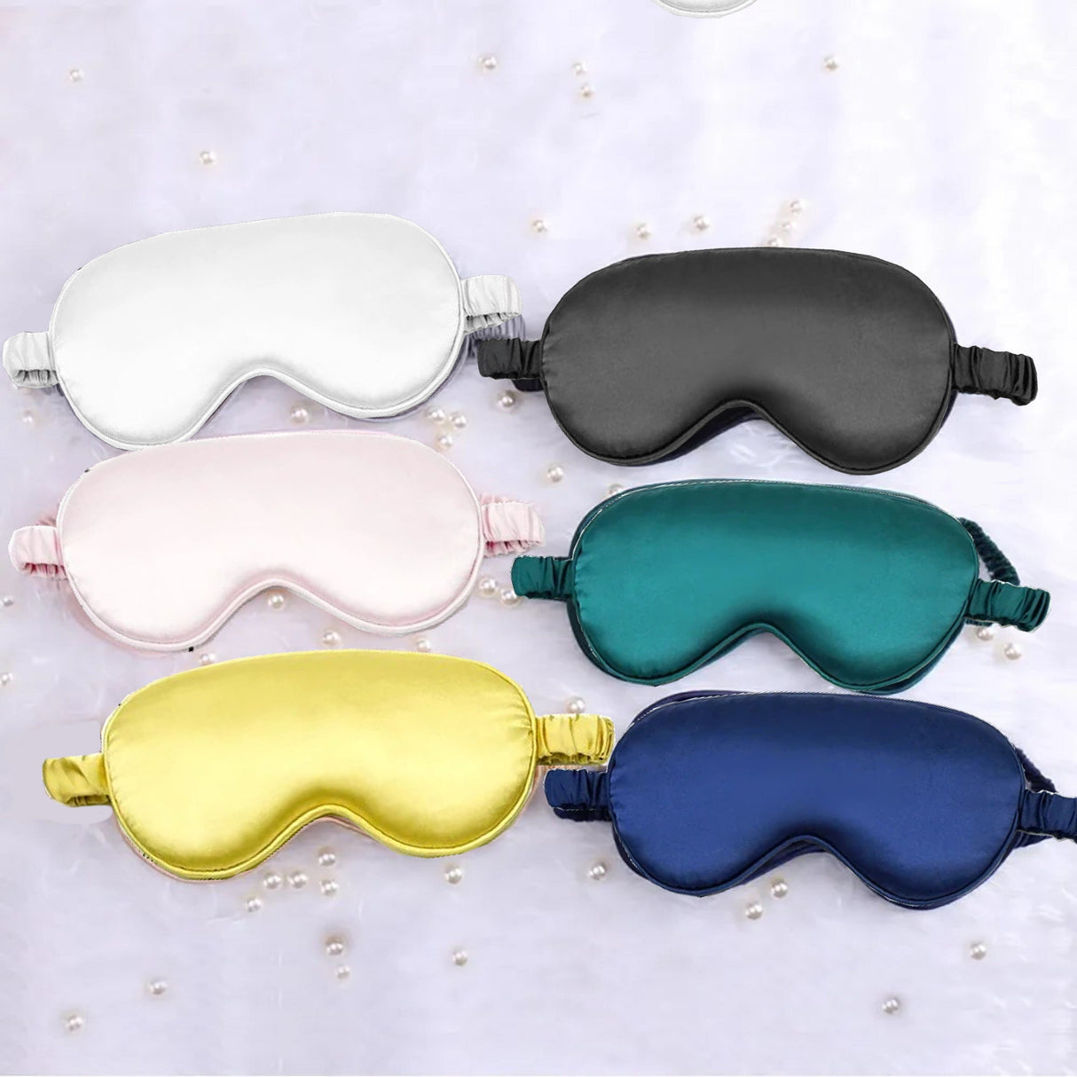 Satin Blackout Sleep Eye Mask Accessories Divan Base Direct