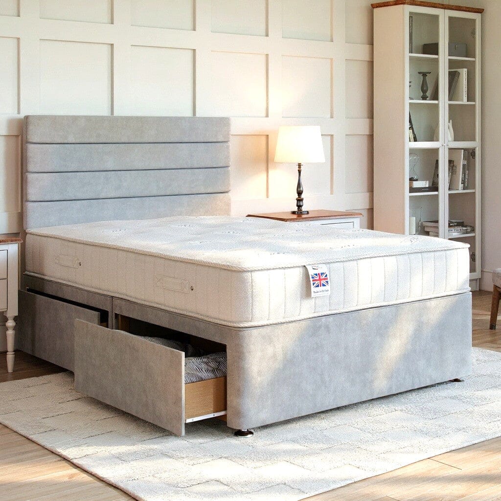 Sorrento Divan Bed Set with Strutted Headboard Divan bed Divan Base Direct