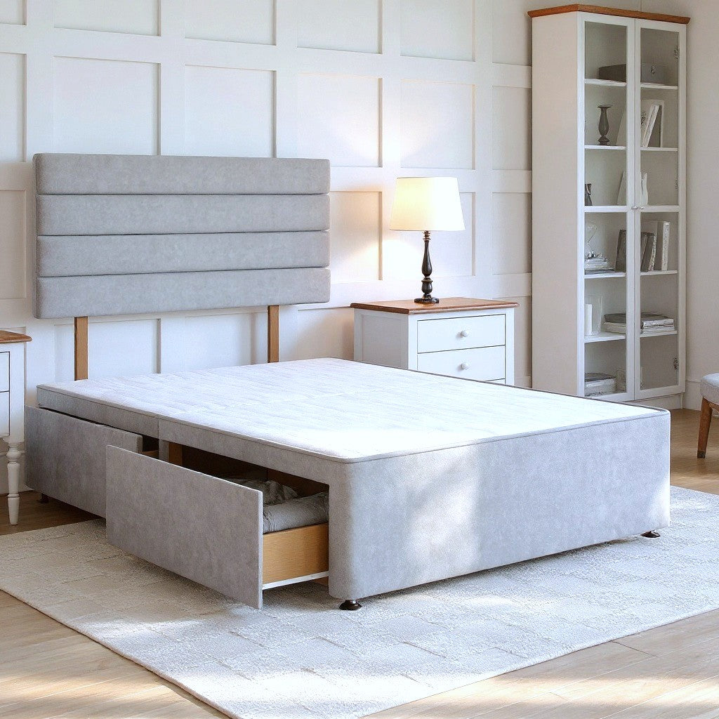 Sorrento Divan Bed Set with Strutted Headboard Divan bed Divan Base Direct