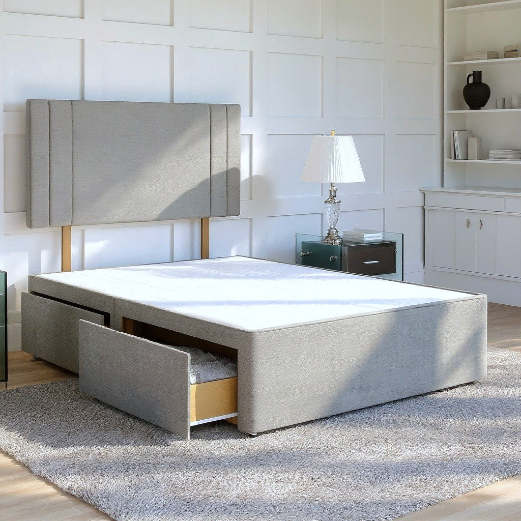 Verona Divan Bed Set with Strutted Headboard Divan bed Divan Base Direct