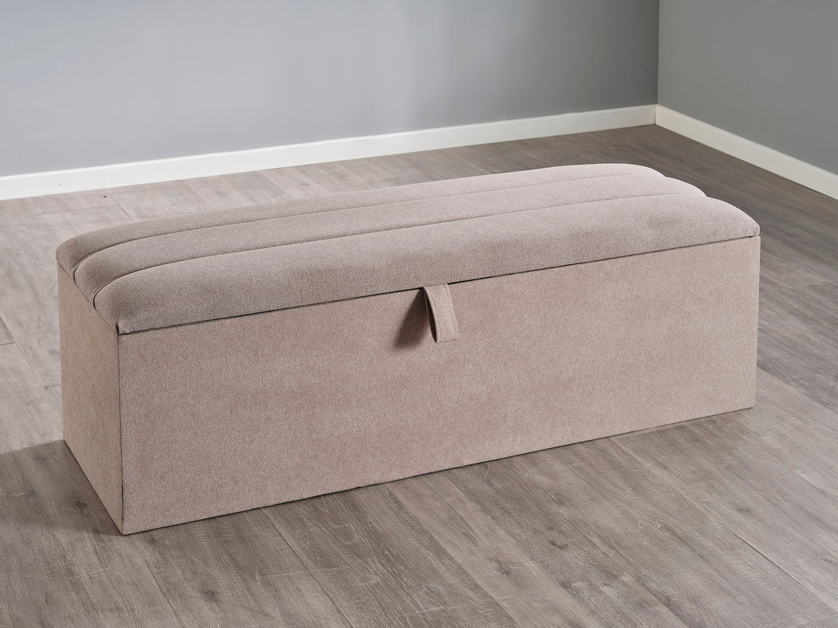 Rigel Ottoman Storage Box Skye Ink - 4ft Small Double CLEARANCE