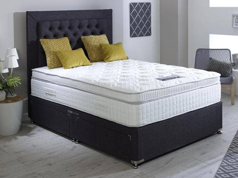Dura Beds Turin 2000 Pocket Sprung Box Pillow Top Mattress Mattress Dura