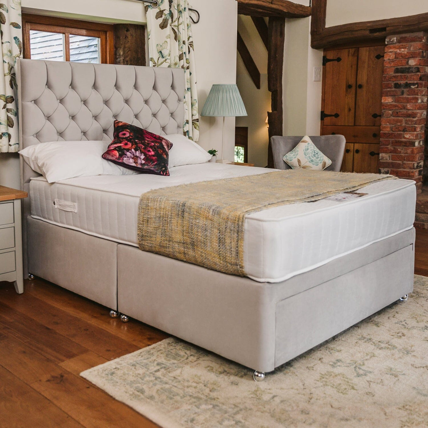Florence Supreme Comfort Sprung Divan Bed Set Divan Bed Set Divan Base Direct