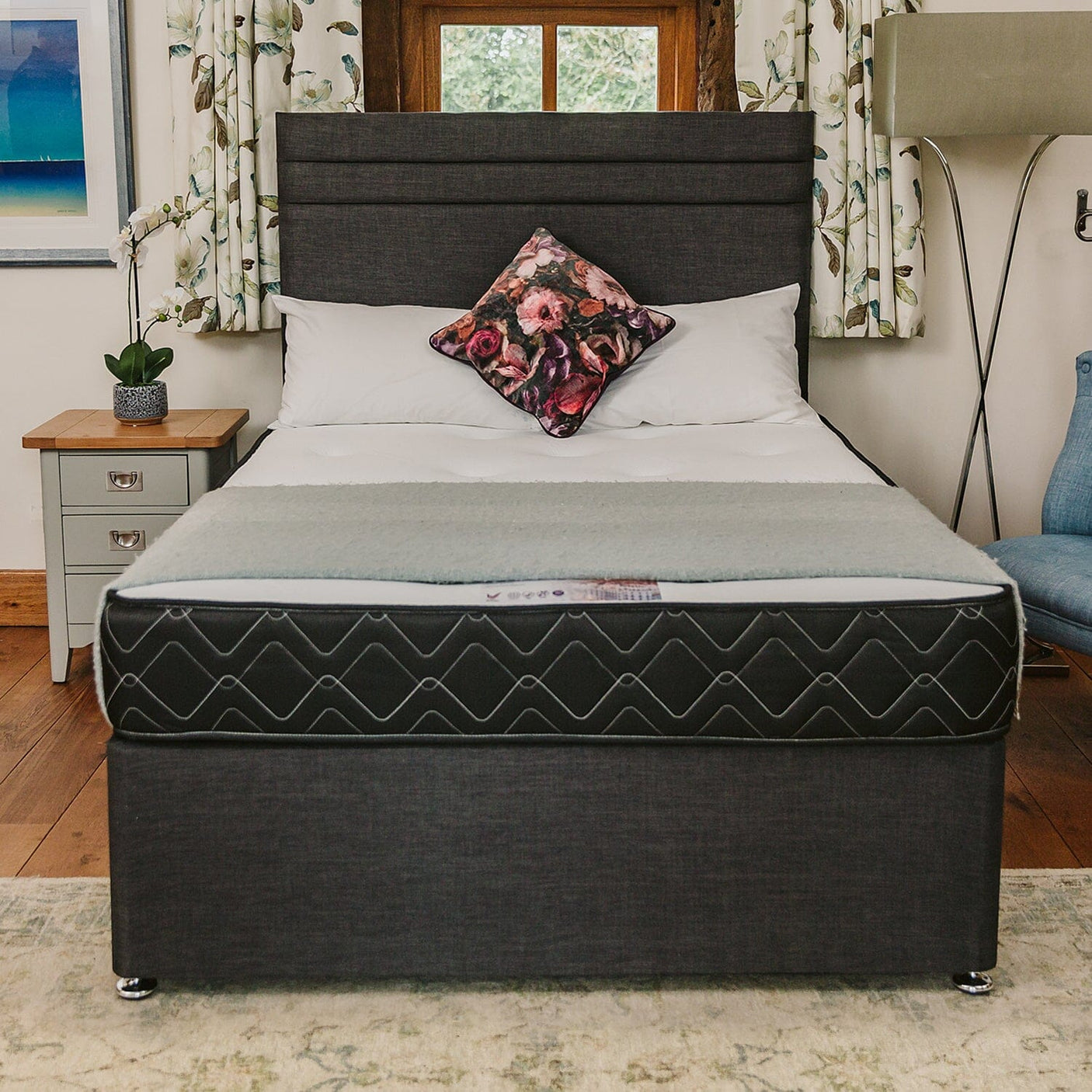 Madrid Special Memory Foam Sprung Divan Bed Set Divan Bed Set Divan Base Direct
