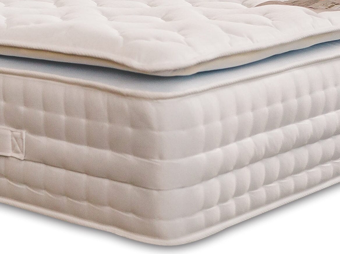 Nova 3000 Pocket Sprung Natural Fillings Pillow Top Memory Foam Cushioned Mattress Mattress Divan Base Direct