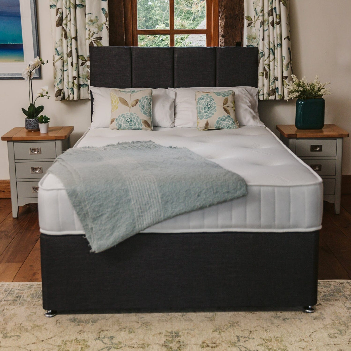 Pearl Orthopaedic Comfort Sprung Divan Bed Set Divan Bed Set Divan Base Direct
