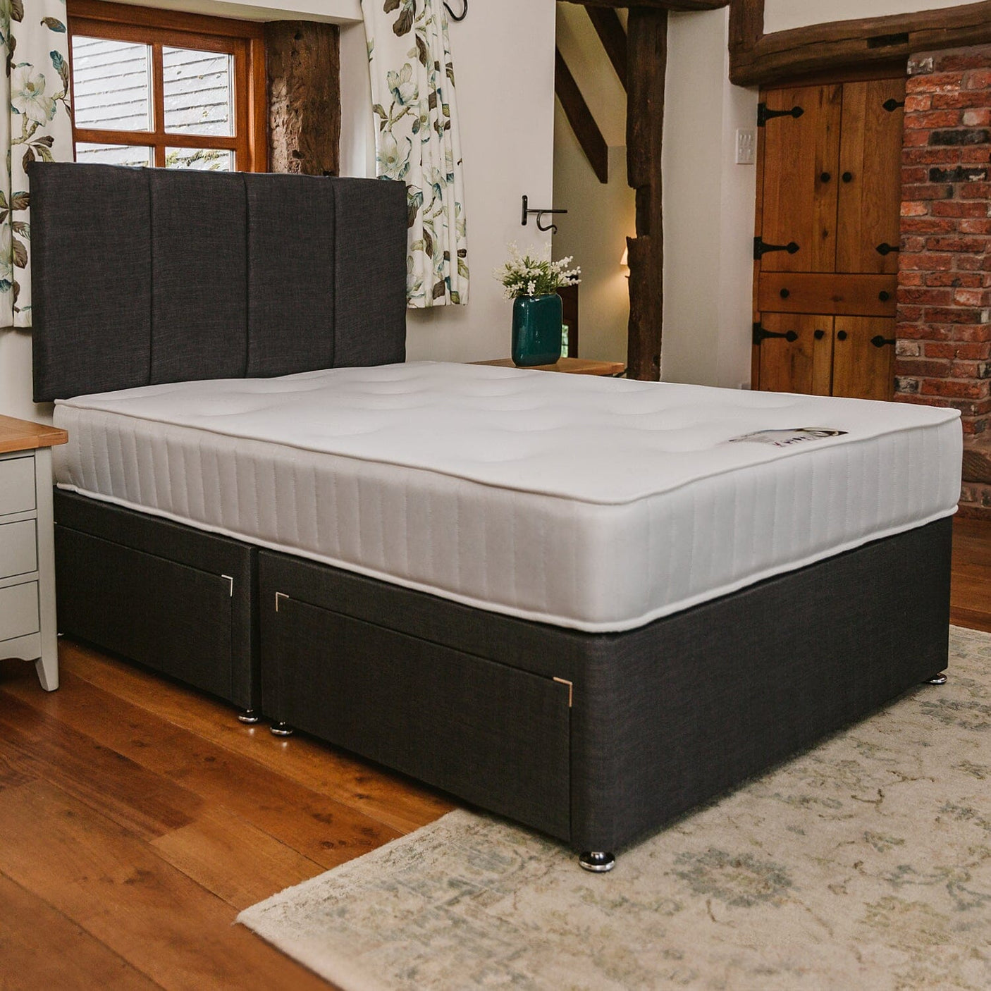 Pearl Orthopaedic Comfort Sprung Divan Bed Set Divan Bed Set Divan Base Direct