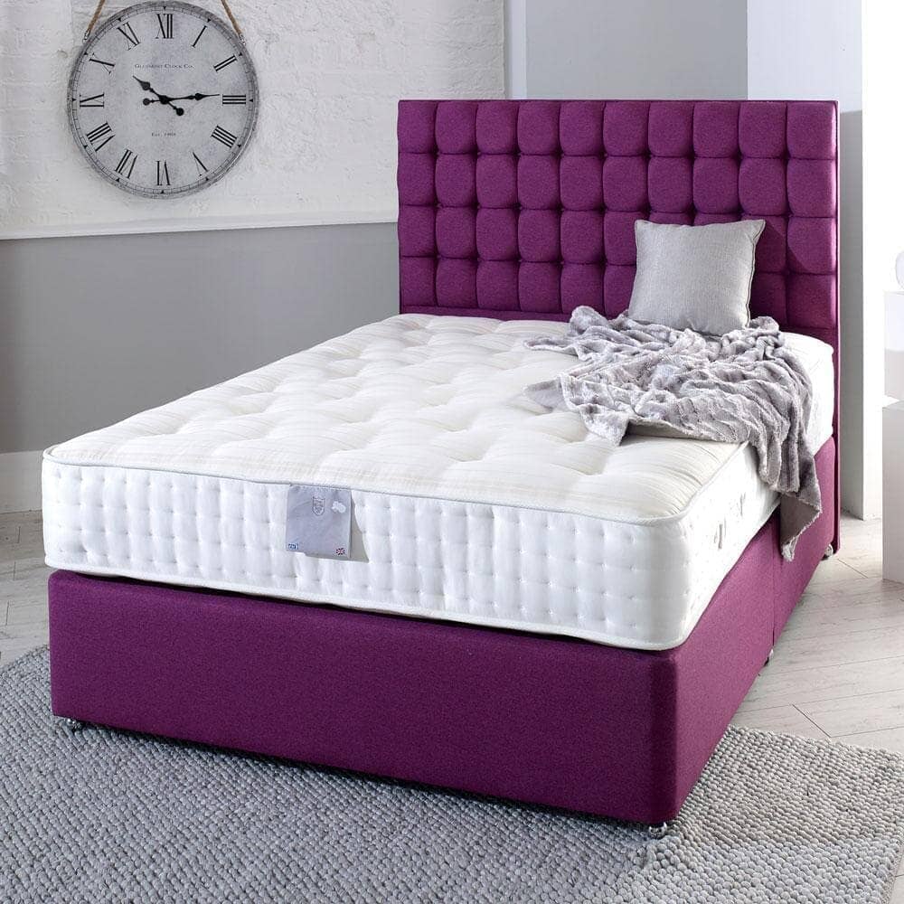 Shire Ellesmere 3000 Pocket Sprung Natural Fillings Divan Bed Set Divan Bed Set Shire