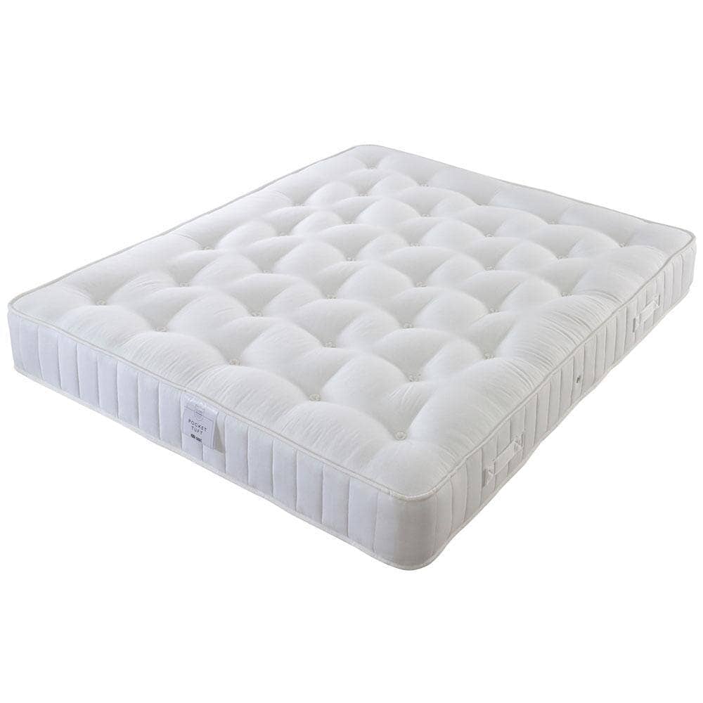 Shire Essentials 1000 Pocket Sprung Tufted Divan Bed Set Divan Bed Set Shire