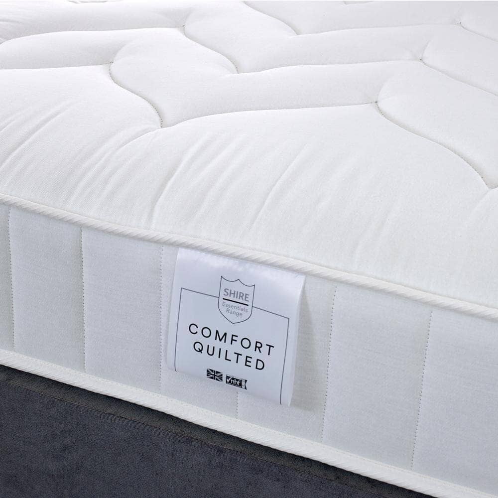 Shire Essentials Comfort Deep Quilted Sprung Divan Bed Set Divan Bed Set Shire
