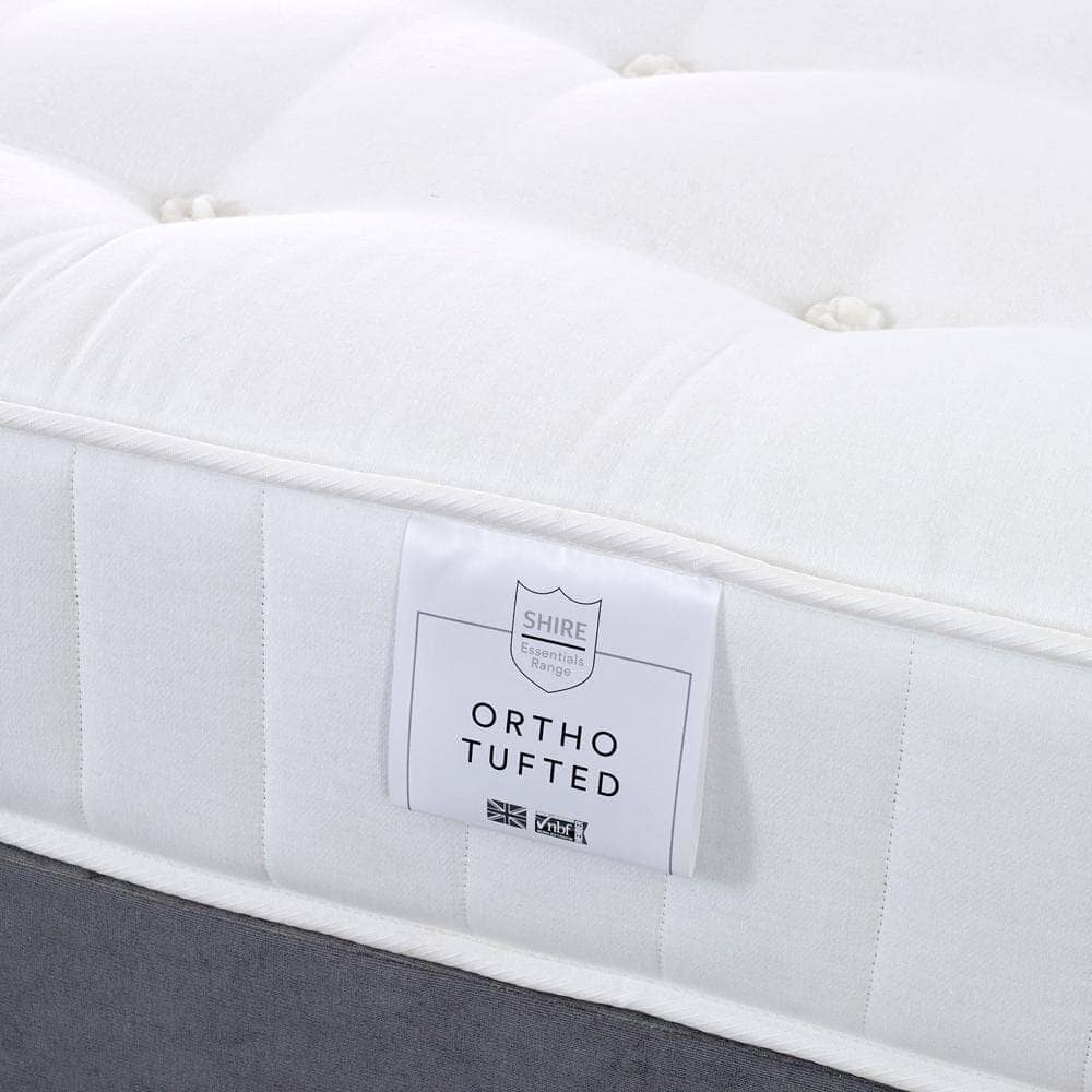 Shire Essentials Orthopaedic Sprung Tufted Divan Bed Set Divan Bed Set Shire